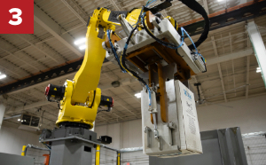 End of Arm Tooling, robotic palletizer, robotic palletization, robotic palletizing system, robotic palletizers, robotic palletizing arm, palletizier, automatic palletizer, palletization